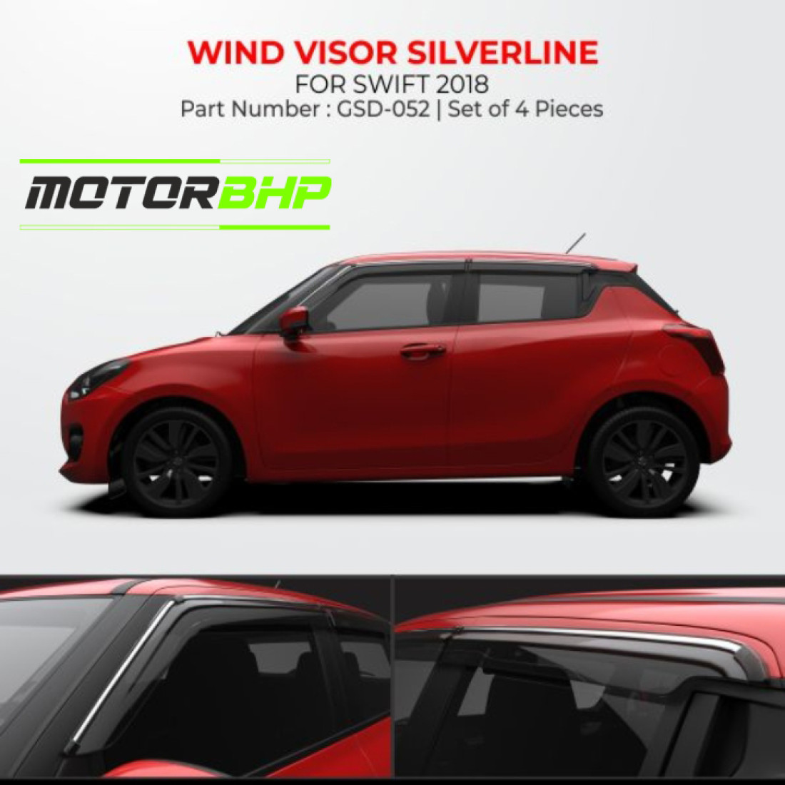 Buy Maruti Suzuki Swift Rain Door Visor Accessories Online